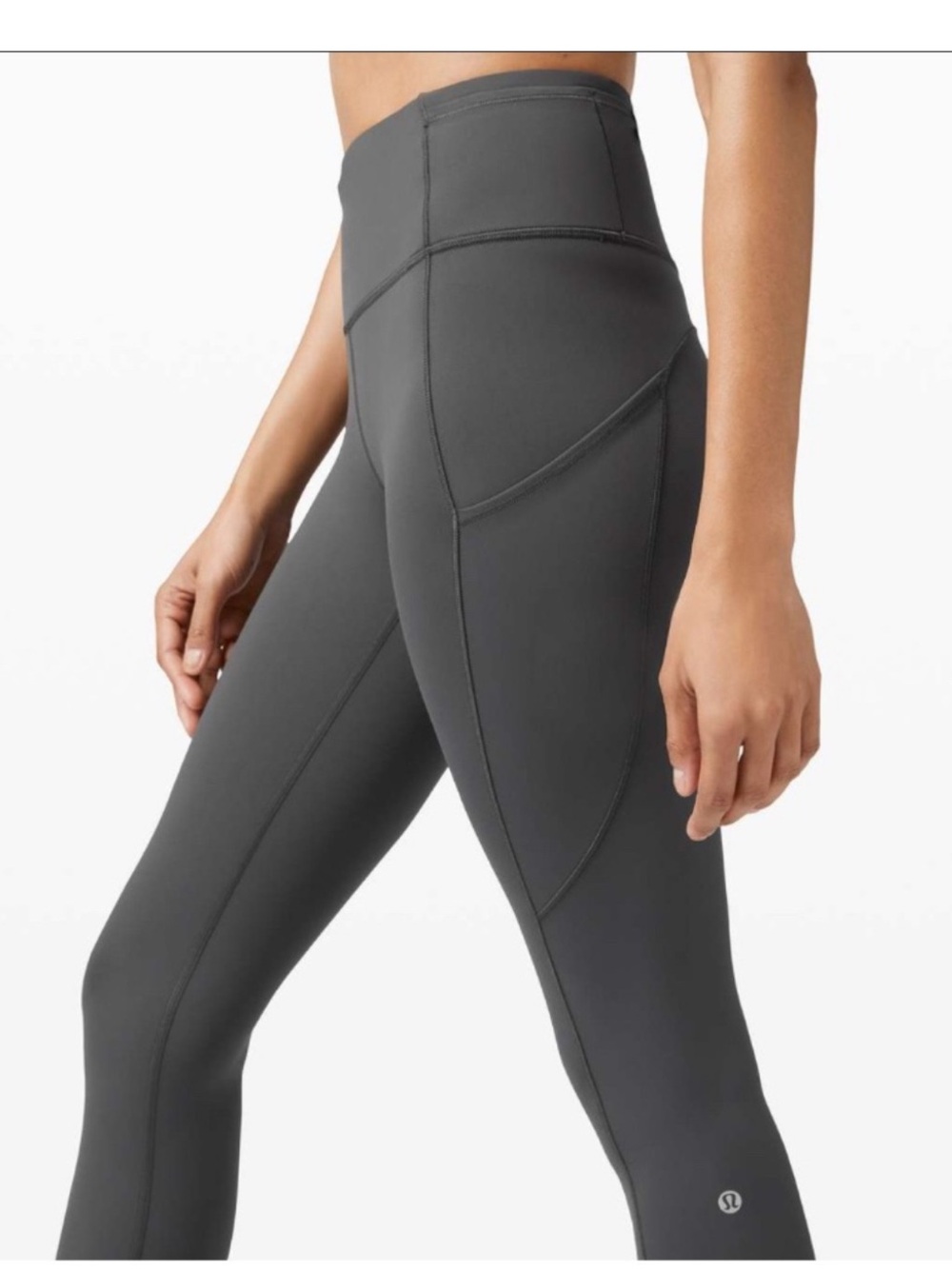 Lululemon Fast & Free Gray Size 4 Leggings